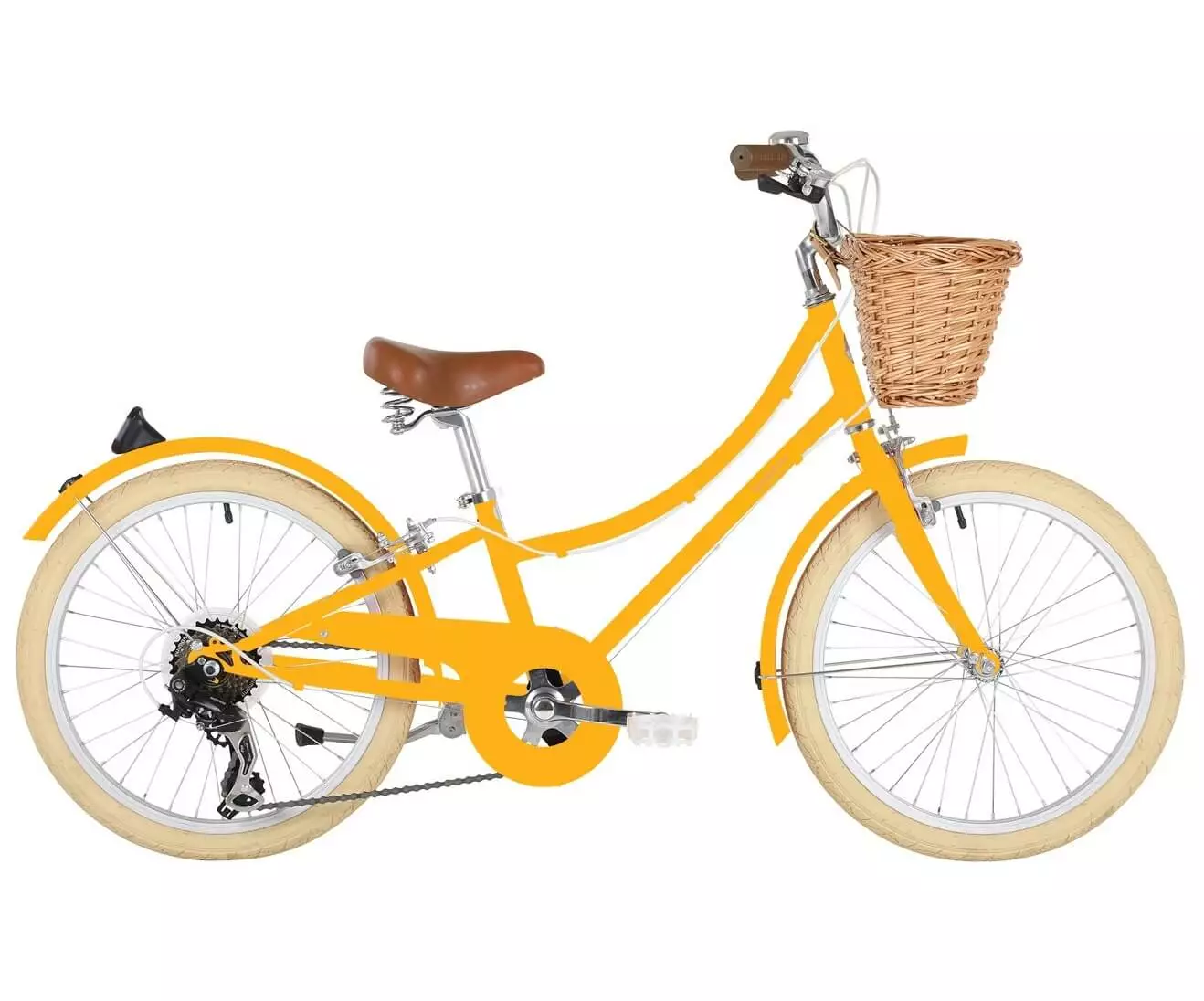 Girls’ Bicycle Bobbin Gingersnap 5-9 Years, 20-inch, Yellow 3 Girls’ Bicycle Bobbin Gingersnap 5-9 Years, 20-inch, Yellow