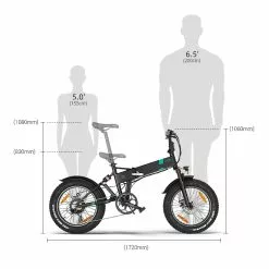 Electric Bicycle Fiido M21 (48 V / 11,6 Ah), Foldable 20 Electric Bicycle Fiido M21 (48 V / 11,6 Ah), Foldable -Bicycles winkel elektrijalgratas fiido m21 12