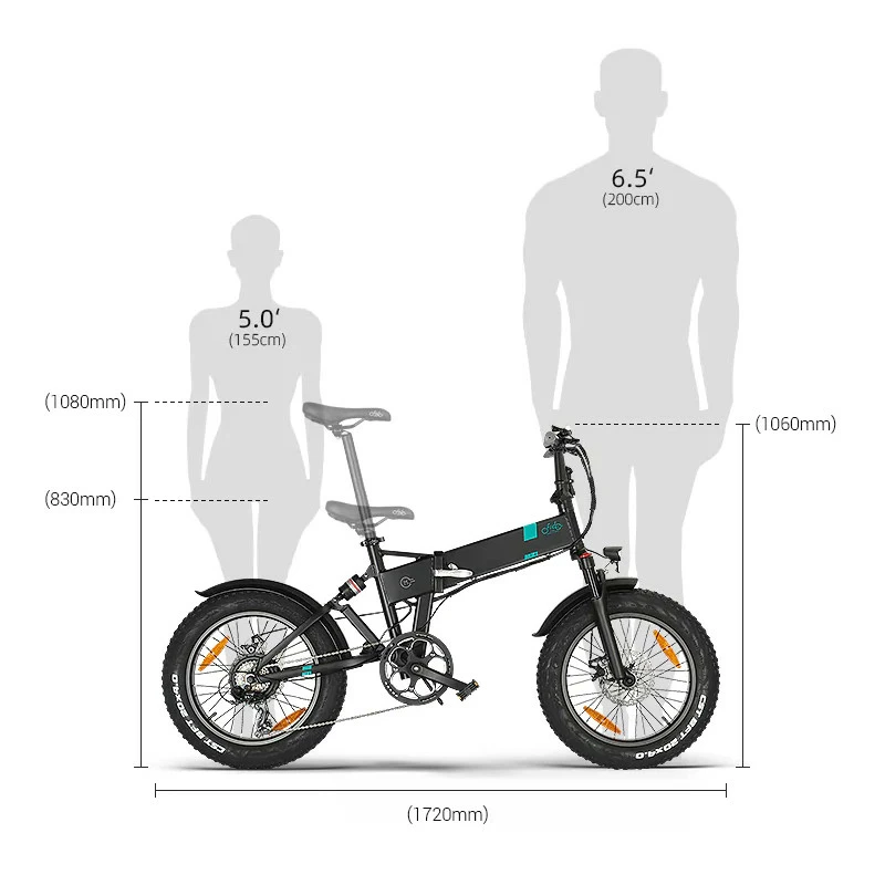Electric Bicycle Fiido M21 (48 V / 11,6 Ah), Foldable 7 Electric Bicycle Fiido M21 (48 V / 11,6 Ah), Foldable - Afbeelding 5